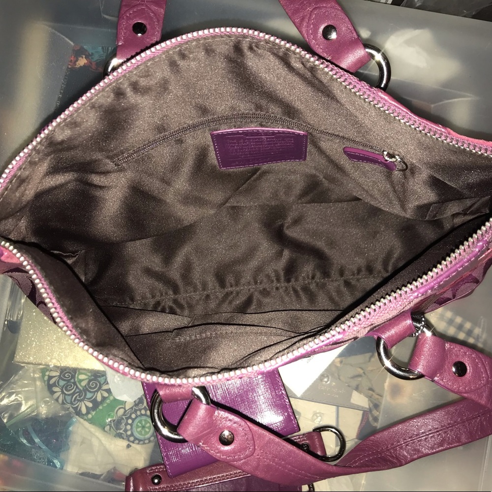 Coach Fuchsia Patchwork Purse & Wallet - Picture 8 of 12